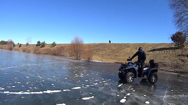 Cf moto 550.Весенний лёд. смотреть онлайн