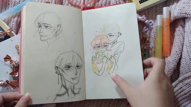 Мини обзор скетчбука°•♡•°#14 смотреть онлайн