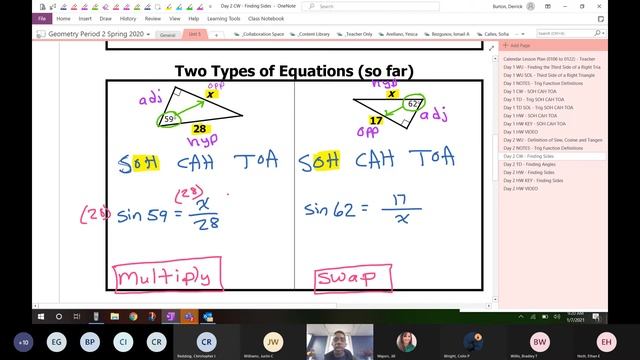 Day 2 CW - Finding Sides Using Sine, Cosine and Tangent смотреть онлайн