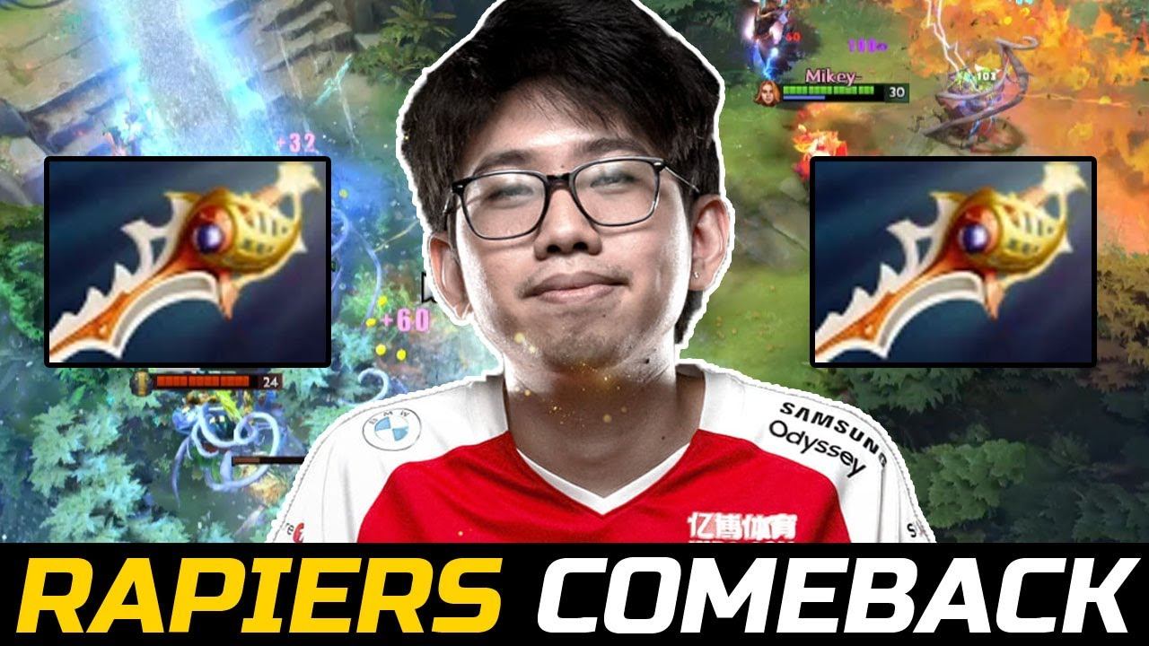 3X RAPIERS GAME - KUKU 55 MINUTE RAZOR COMEBACK DOTA 2 смотреть онлайн