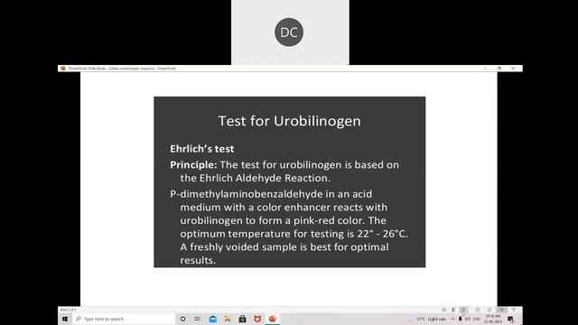 Urine urobilinogen analysis ( Sec A) смотреть онлайн