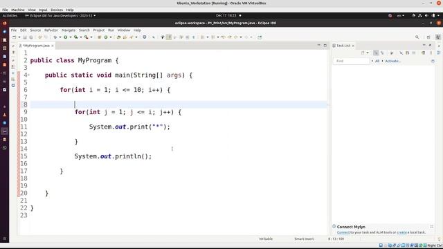 Java 1.4. Вложенные циклы в Java. смотреть онлайн