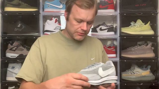 NIKE X SACAI X FRAGMENT LDWAFFLE "LIGHT SMOKE GREY" REVIEW + ON FEET смотреть онлайн