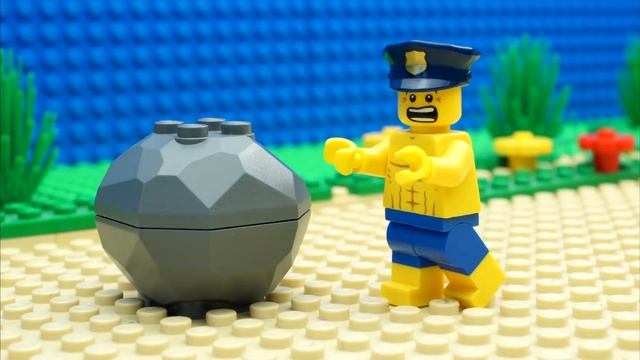 Lego Police Steamroller Slime Kinetic Sand Fail смотреть онлайн