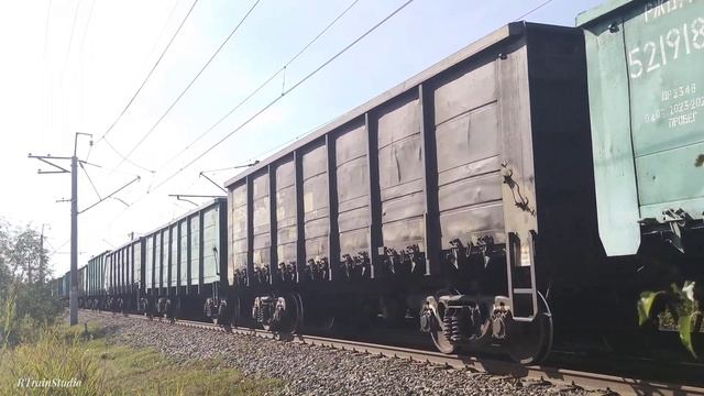 Отправление Электровоза ВЛ10К-1339 с грузовым составом смотреть онлайн