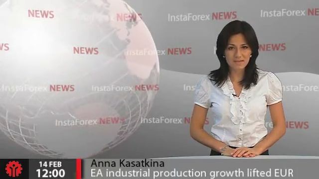 InstaForex News 14 February. EA industrial production growth lifted EUR смотреть онлайн