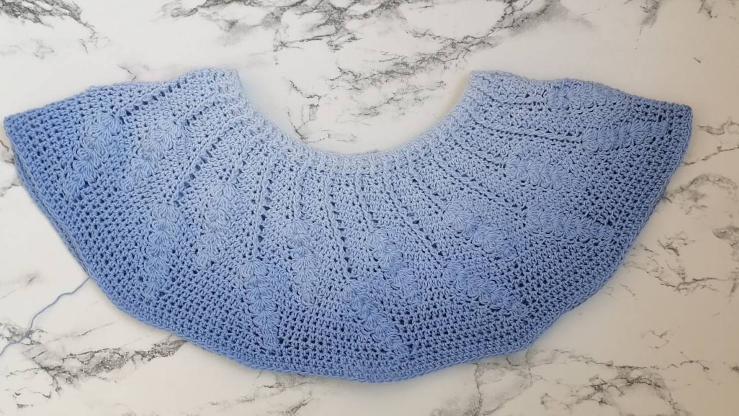 Кокетка крючком для топа или кофточки