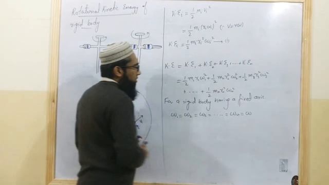 Rotational Kinetic energy of rigid body|ch#5 смотреть онлайн