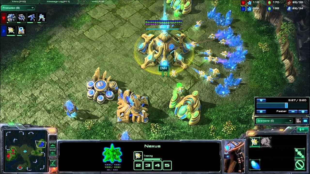 1v1 Proxy Pylon Stalker & Zealot Rush смотреть онлайн