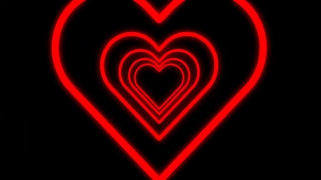 Neon Red Heart Tunnel | Lovlet