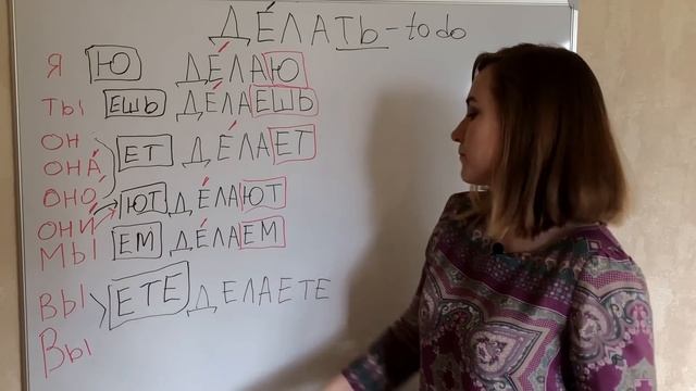 Russian language lesson 5 – Russian verbs conjugation смотреть онлайн