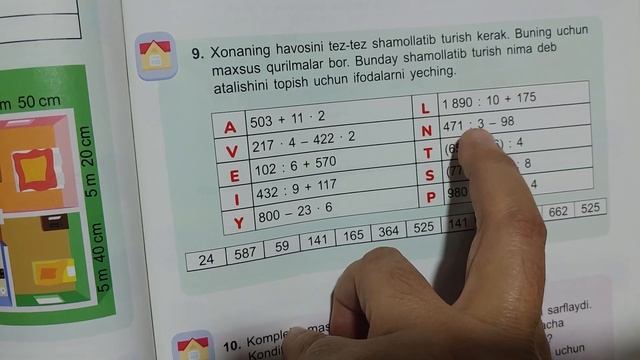 3~sinf Matematika 63~ Dars