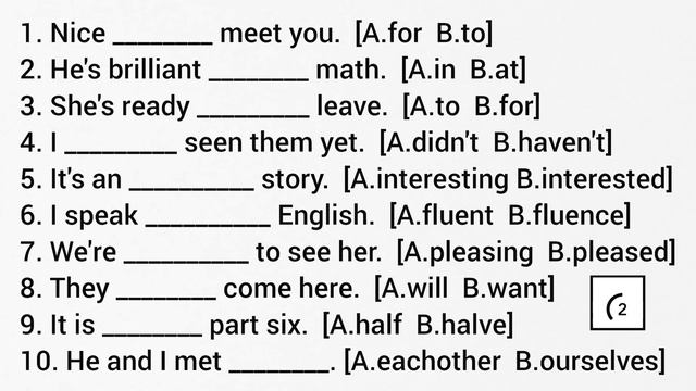 50+ GRAMMAR QUESTIONS • TEST YOUR ENGLISH смотреть онлайн