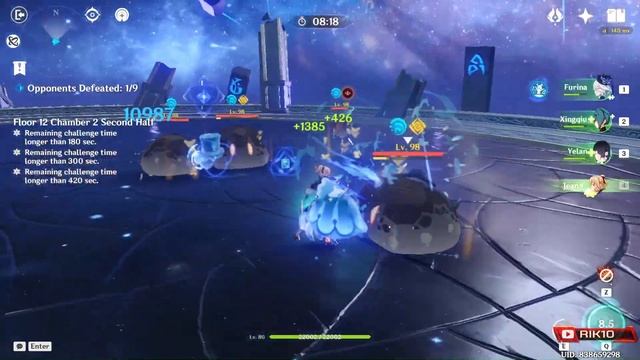 Team Mono Elements Pyro x Hydro - Spiral Abyss 4.3 9 Star Clear | Genshin Impact смотреть онлайн