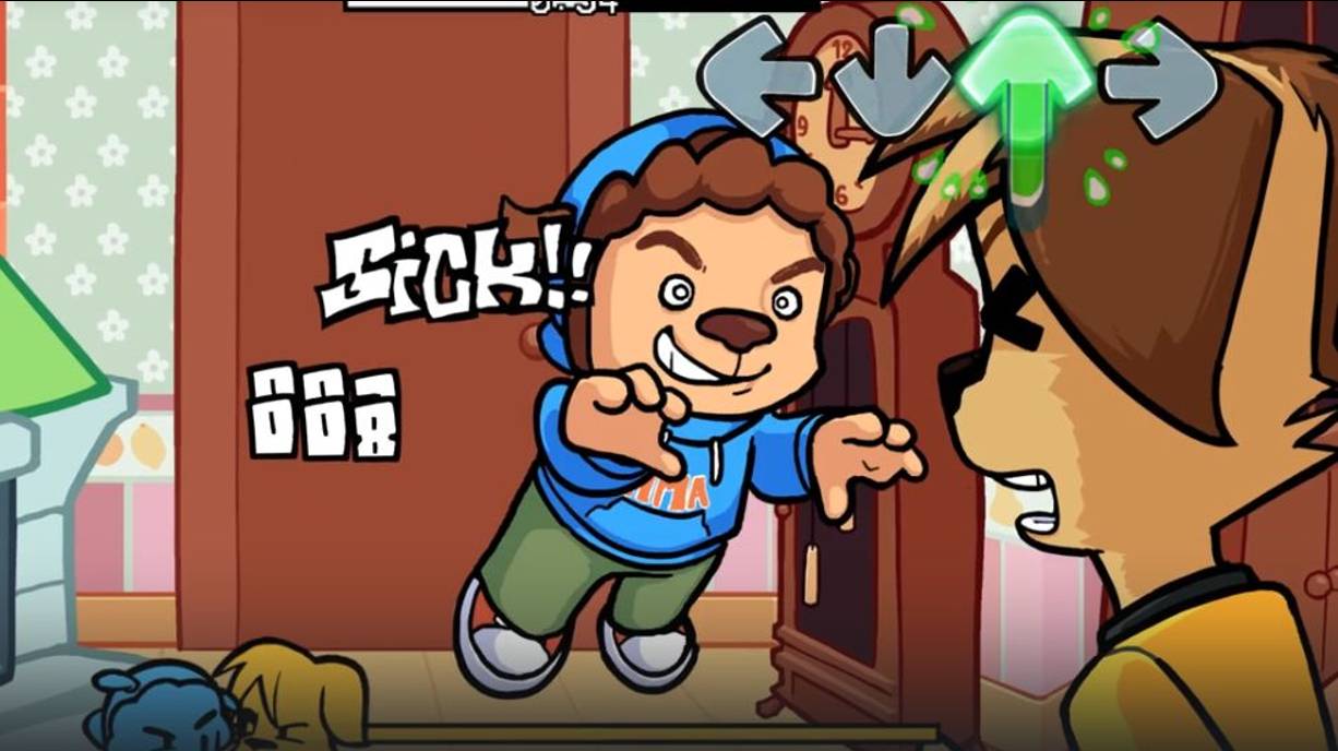 тимоха с пирожком!FNF TIMOHA