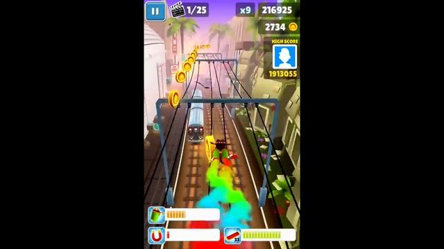 Subway Surfers: Los Angeles Android Gameplay #2 - puke. смотреть онлайн