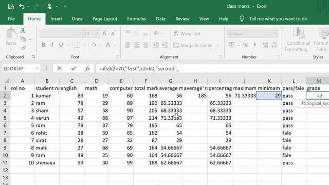 Ifs Formula In Excel | Ifs Formula In Excel With Multiple Conditions смотреть онлайн