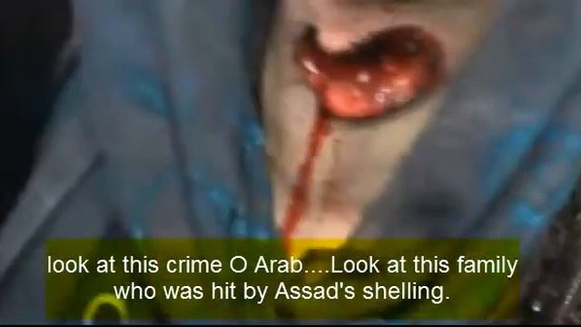 Syria,Homs-Baba Amr. A family was hit by Assad's shelling 24-12-2012 смотреть онлайн