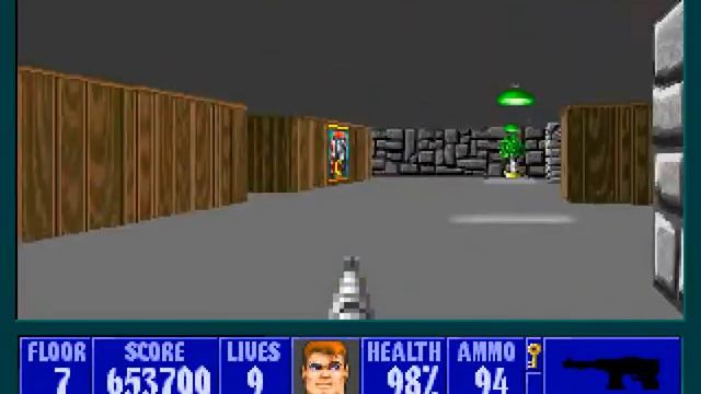 Wolfenstein 3D - Episode 5 (Trail Of The Madman) Level 08 смотреть онлайн