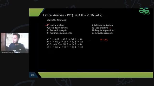 GATE Previous Year Questions PYQ - Lexical Analysis | Compiler Design смотреть онлайн