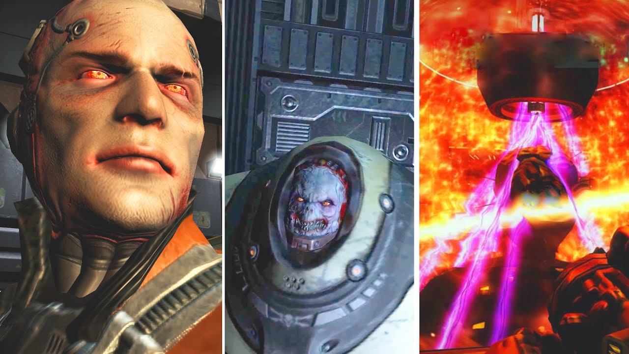 Quake 4 - Makron and Nexus Boss Fight & Ending Scenes cenes смотреть онлайн