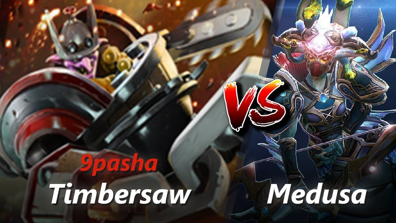 9pasha offlane Timbersaw vs Medusa/Bounty Hunter | First 10 minutes смотреть онлайн