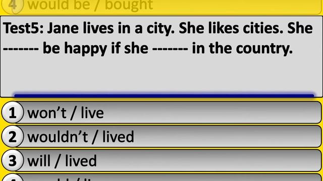 English grammar test: first conditional or second conditional; part 10 смотреть онлайн