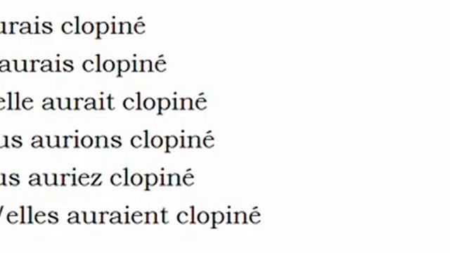 Изучение французского языка = Спряжение глаголов = Clopiner смотреть онлайн