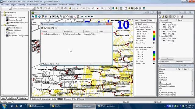 export Drivetest logfile to MapInfo смотреть онлайн