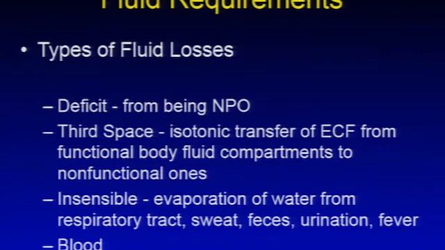 Intravenous Fluid Therapy During Anesthesia смотреть онлайн