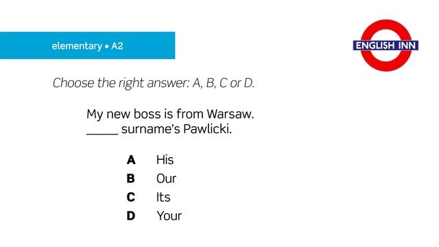 Elementary Grammar: Test 4 смотреть онлайн