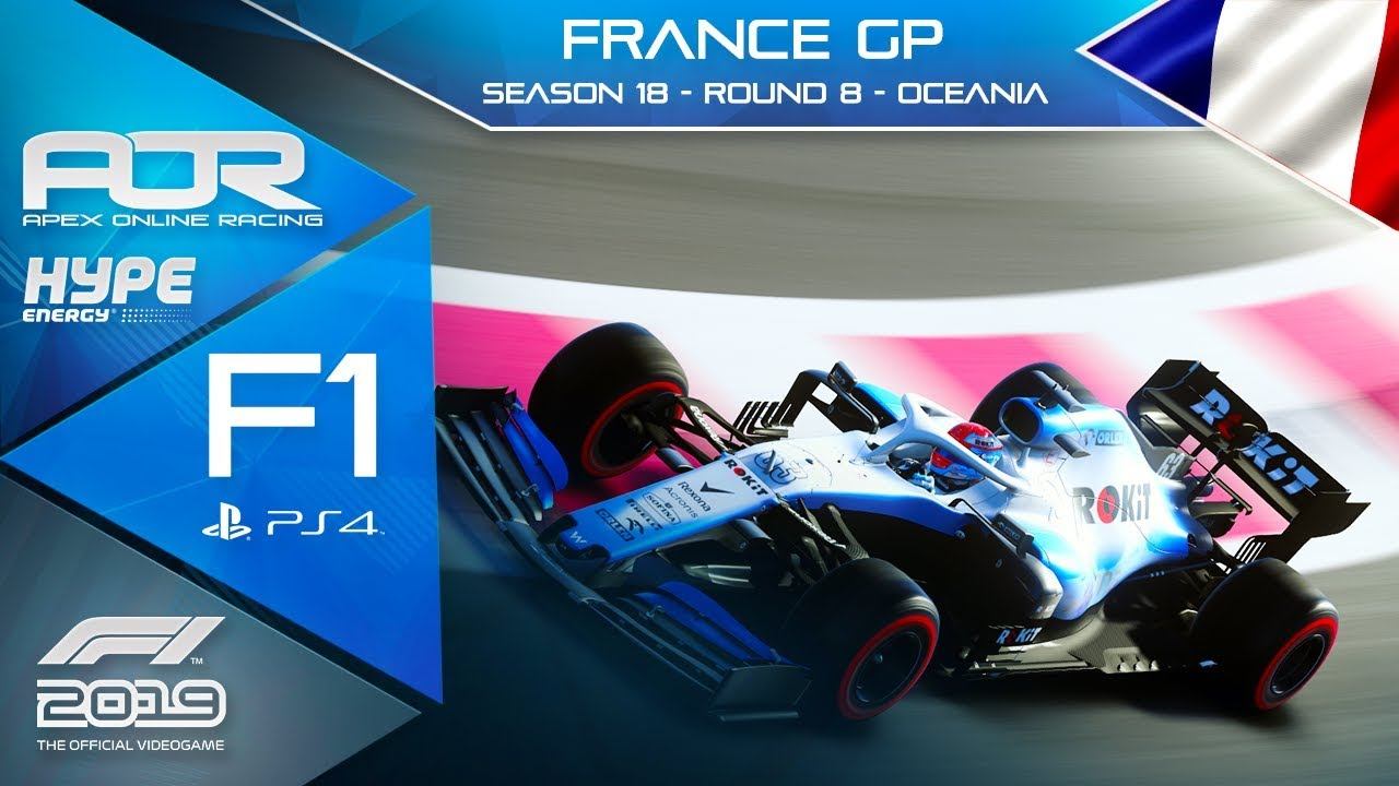 F1 2019 | AOR Hype Energy F1 Tier1 | PS4 Oceania | S18 | R8: French GP смотреть онлайн