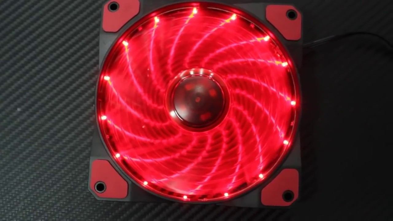 Fan 12cm Led OEM with 15 led Red смотреть онлайн