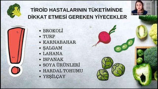 WEBINAR: Tiroid Ve Beslenme - Dyt. Gizem Akbulut