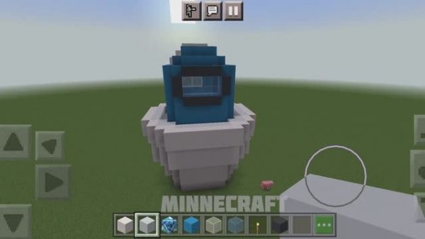 Майнкрафт: Дом Skibidi и AmongUs в одном здании! #Майнкрафт #Постройка #ДомSkibidi #AmongUs