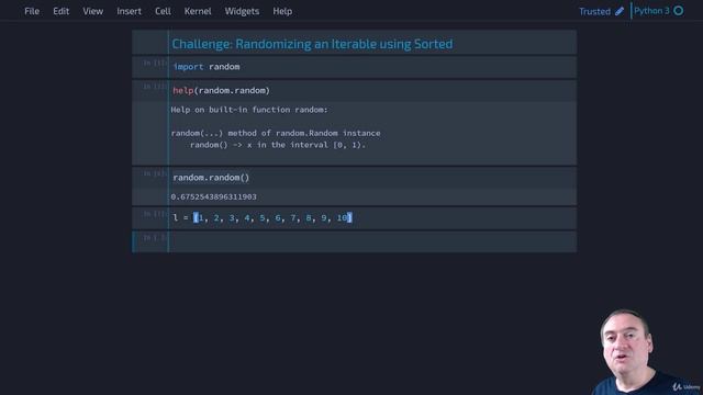 007 Challenge - Randomize an Iterable using Sorted!! смотреть онлайн