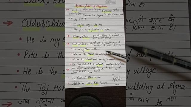 Syntax Rules of Adjectives (prefer,older,elder) смотреть онлайн