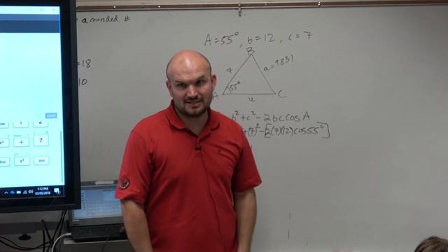 How to use the law of cosines with your calculator (SAS) смотреть онлайн