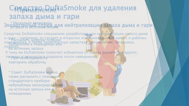Натуральное средство для устранения неприятного запаха дыма, табака, гари - DuftaSmoke