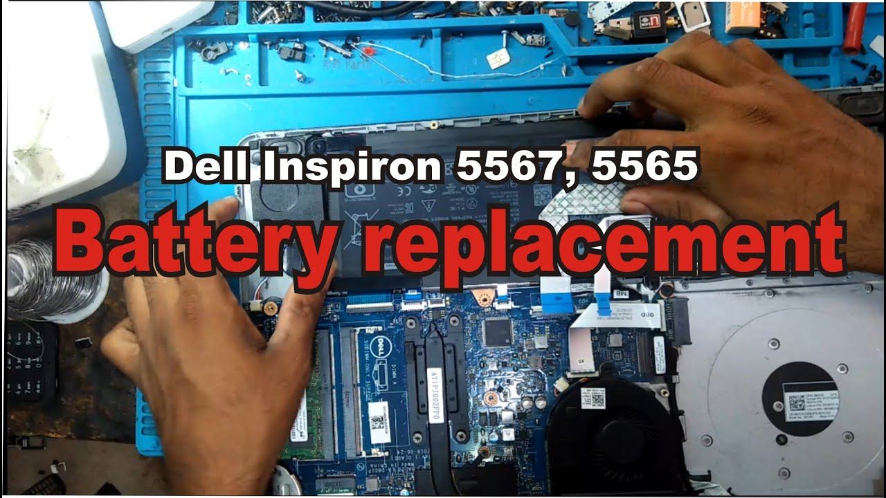 Dell Inspiron 5567, 5565 battery replacement смотреть онлайн