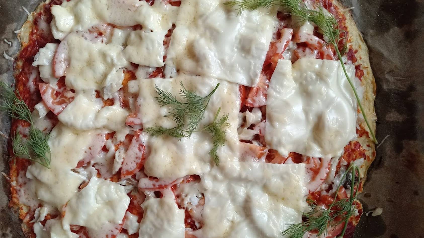 Рецепт ПП пиццы на цветной капусте