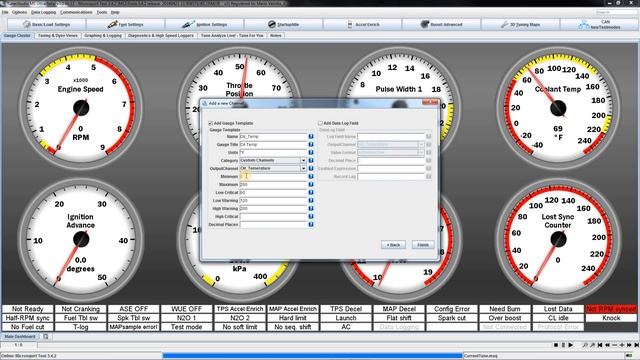 Adding a fluid temp sensor input channel in Tunerstudio for Microsquirt смотреть онлайн
