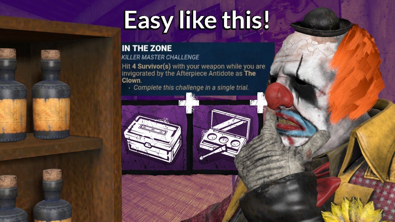 Clown In The Zone Killer Master Challenge Dead by Daylight Tome Tips смотреть онлайн