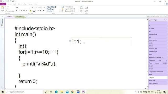 for loop in C programming. loop syntax смотреть онлайн