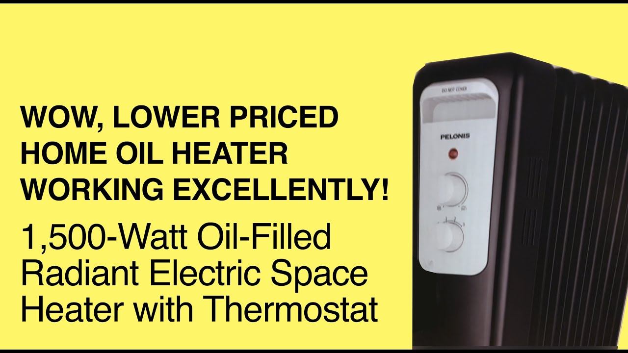 1,500-Watt Home Oil-Filled Radiant Electric Space Heater with Thermostat by Pelonis смотреть онлайн