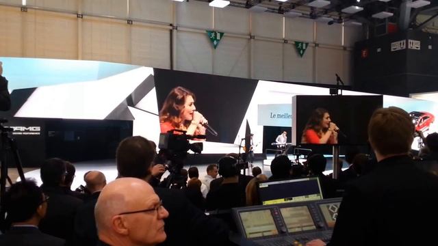 Karmin performance during Mercedes Benz conference at Geneva Motor Show смотреть онлайн