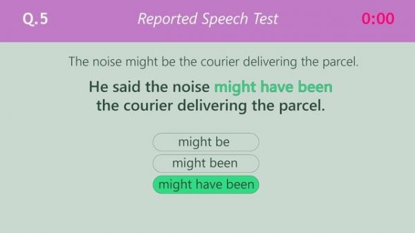 Reported Speech Test– Check your Reported speech skills - English Grammar Test