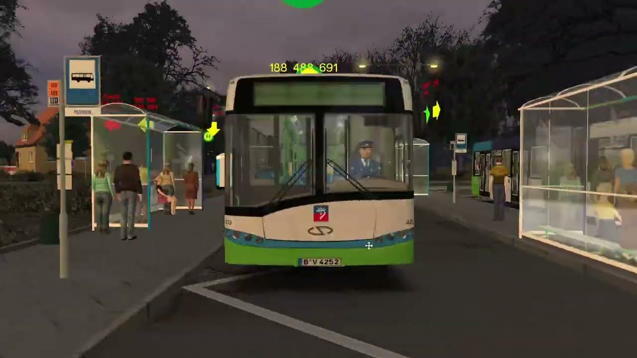 OMSI 2 | Mapa Fikcyjny Szczecin | Linia 188 | Odwrotny kierunek смотреть онлайн