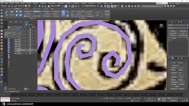Jewelry Modeling - 3ds max - Celtic Ring - Part 1 смотреть онлайн