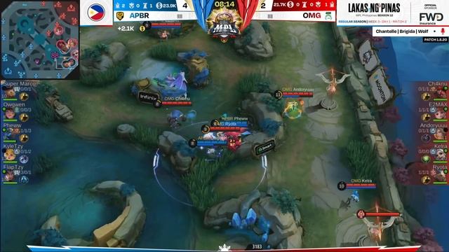 MPL PH S12 - W3D1 - APBR vs OMG - GAME 1 смотреть онлайн